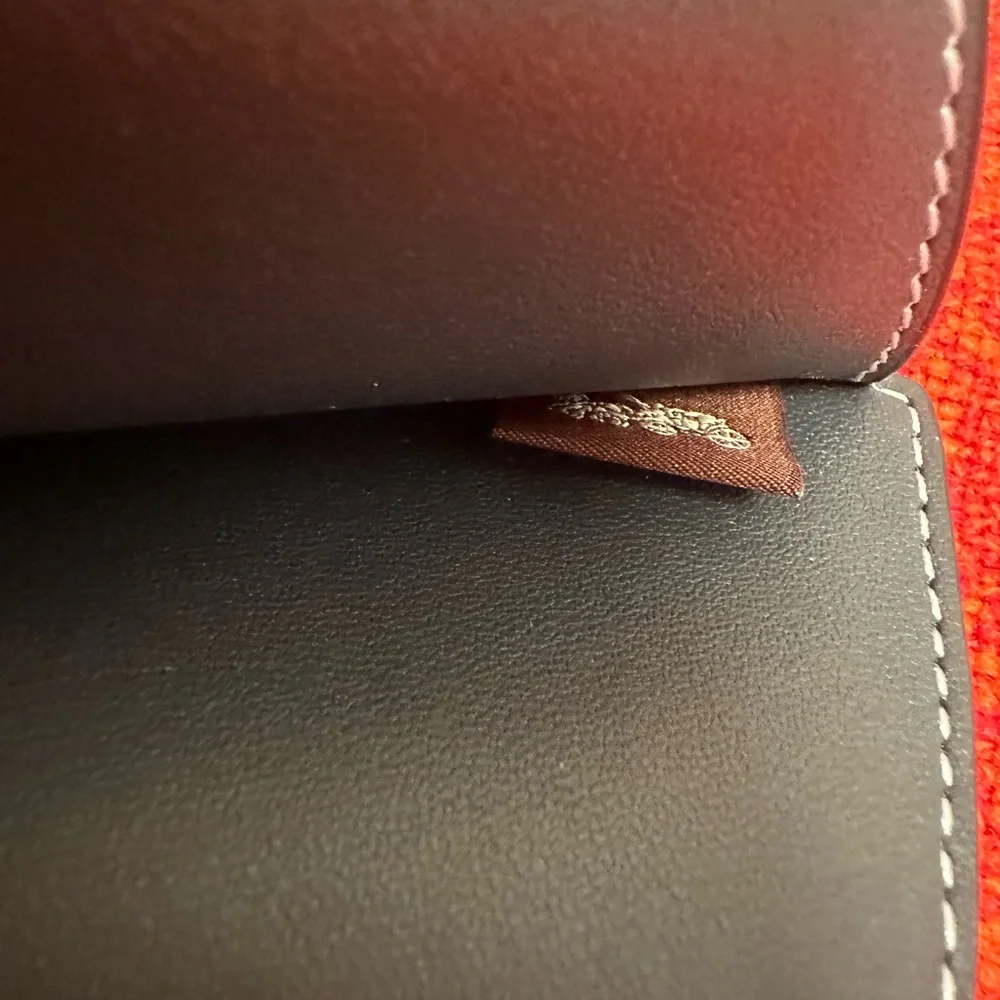 ❤️❤️❤️Coach passport case with plaid gunmetal/midnight navy multi color❤️❤️❤️ - Picture 4 of 5